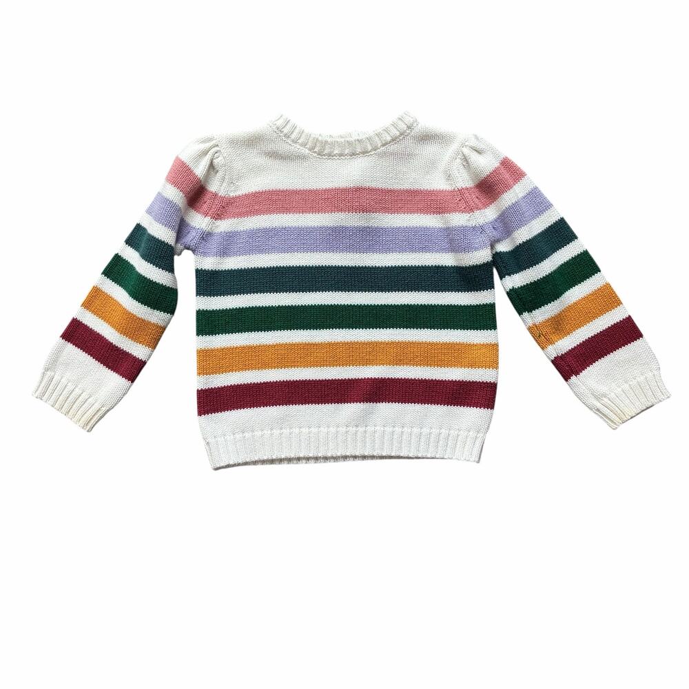 RuffleButts Multicolor Striped Sweater